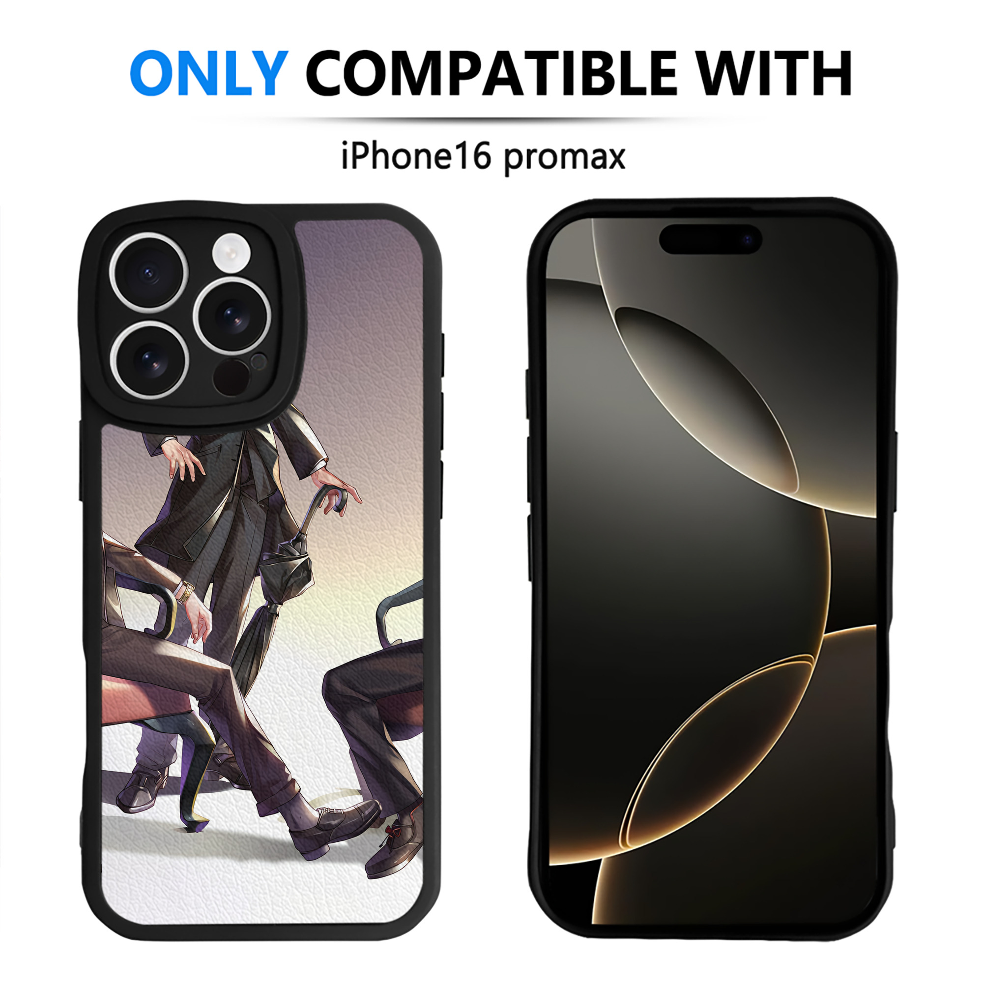 （画像用） ハイキュー!! Haikyu!! 【iPhone 16シリーズ対応】シリコンスマホケース（レザー調） 材質：シリコン